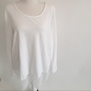 White long sleeve Soft surroundings Shirt